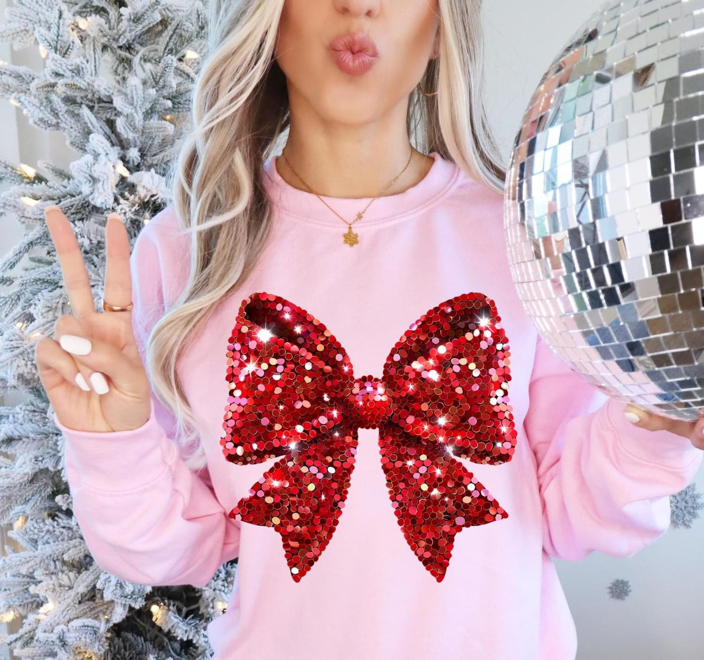 Red Sparkle Bow
